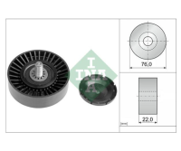 ลูกรอกสายพานหน้าเครื่อง KIA CARNIVAL UP 2.9 1998- GQ 2.9 1999- GRAND CARNIVAL VQ 2005- JUMBO K2900 J3 2.9 CRDi 76MM INA