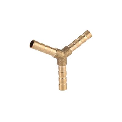 Tee Connector 2/3/4-Way Hose Joint Tube Brass Barb Hose Fitting Water Tube Fittings For Air Oil Tube Hose Multi-Sizes