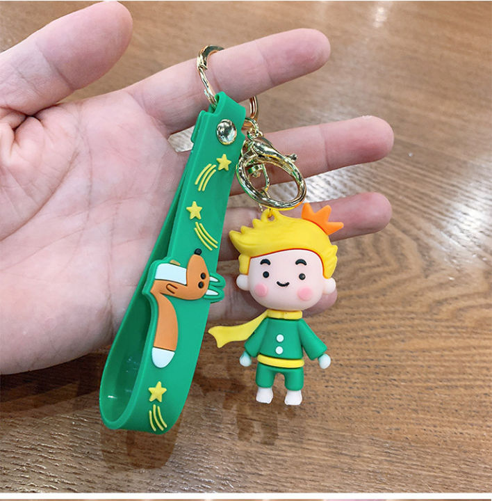 cartoon-cute-little-prince-keychain-acrylic-3d-character-doll-pendant-key-rings-trinket-props-bag-hanging-jewelry-accessories
