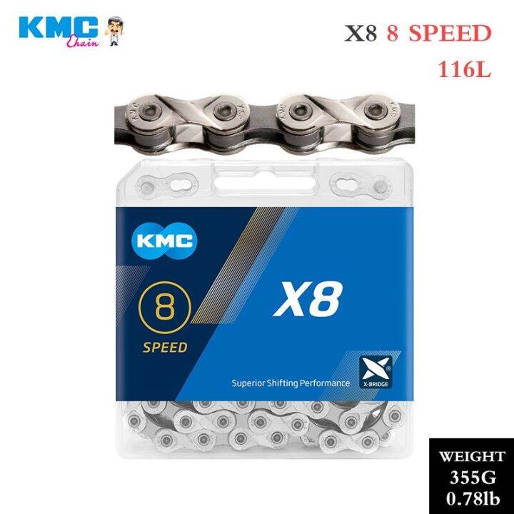 โซ่จักรยาน-kmc-x8-x9-x11-x10-x12-mtb-โซ่จักรยาน8-9-10-11-12ความเร็วจักรยานเสือหมอบจักรยานเสือภูเขาสำหรับ-shimano-bikes-ชิ้นส่วนจักรยาน