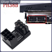 Oliver Timmy อะแดปเตอร์ขั้วต่อพวงมาลัยตัวผู้สำหรับ8pin 180องศาทำมุมการ์ดวิดีโอกราฟิกส์8ขาสำหรับเดสก์ท็อป