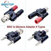 BEVOTOP 1pcs Q9 BNC Banana To Dual 4mm Banana Male Female Jack Coaxial Connector BNC Tee Type 3Way Splitter RF Adapter