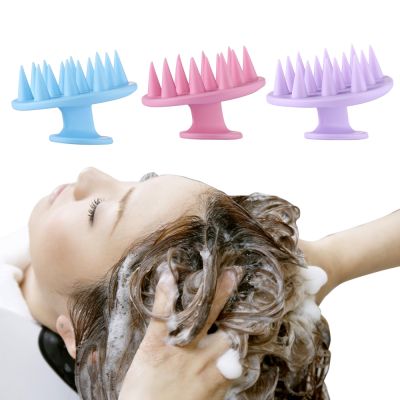 ‘；【。- Silicone Shampoo Scalp Hair Massager Shampoo Massage Comb Bath Massage Brush Scalp Massager Hair Shower Brush Comb Care Tool