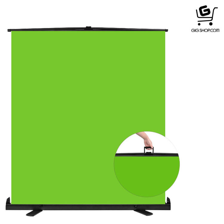 green-screen-roll-up-ฉากเขียวกรีนสกรีนโรลอัพ-ขนาด-156x200cm-ฉากสำหรับไลฟ์สตรีม-zoom-gaming-live-streaming