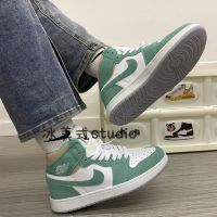 1 High-top Sneakers Joe 1 Tiffany Buckle Basketball Shoes Men 1 Black And White Panda Couple Casual Sports Shoes Women