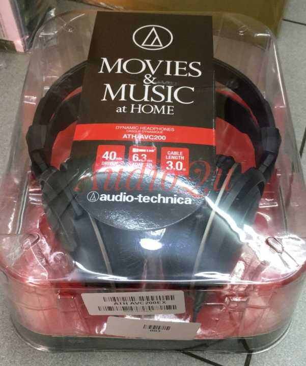 Headphone Audio Technica ATH-AVC200 / ATH AVC 200 / ATHAVC200 - Black ...