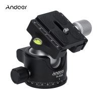 Andoer H-35A Panorama Ballhead ขาตั้งกล้องสามขาอะแดปเตอร์หัว U-Groove แรงโน้มถ่วงต่ำกลางอลูมิเนียมอัลลอยด์สูงสุด15Kg/33lbs โหลดความจุ