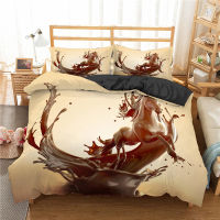 Animal Horse Bedding Set Comforter 240 Duvet Cover Set Twin Queen Size Bed Set Full King Running Horse Bed Cover 90135150 Set