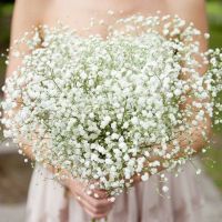 【DT】 hot  1-5Pcs White Babys Breath Artificial Flowers Gypsophila Plastic Flowers For Home Decorative DIY Wed Party Decoration Fake Flower