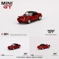 MINI GT 1:64 MX-5โคมไฟพลิกรุ่น Eunos Miata NA แบบจำลองรถจากโลหะอัลลอยด์รุ่น361 #