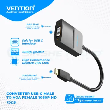 Jual Converter C to VGA HDMI USB3 PD