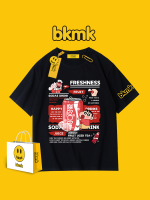 BKMK เสื้อโค้ทสไตล์ญี่ปุ่นสำหรับคู่รักเสื้อคลุม,เสื้อยืดแขนสั้นลายการ์ตูนสุดน่ารักใส่สนุกได้ทั้งผู้ชายและผู้หญิง