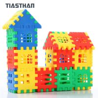 203Pcs/Set DIY Handmade Assembled House Blocks Puzzles Toys for 3-6 Years Girls Boys Kids Childrens Educational Learning Games