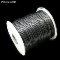 Free Shipping 5 Meters Mixed Color Waxed Cotton Bead Cord Thread Line 2mm 15 Colors Jewelry Cord Jewelry Making PS-FXT009