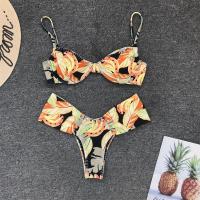 Gossina Printed Bikini Women Retro Two Piece Swimsuit Strappy Swimwear 2021 New Girl Beach Bathing Suit Mujer Biquinis