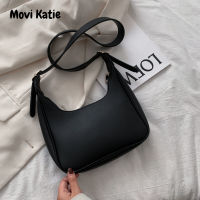 Movi Katie? กระเป๋าสะพายผญ กระเป๋า พายข้าง กระเป๋าผู้หญิงใหม่กระเป๋ากระเป๋าแบบหนีบแขนย้อนยุคกระเป๋าถือเรียบง่ายสะพายไหล่แฟชั่นกระเป๋าพร