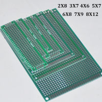 7ชิ้น PCB ต้นแบบคณะกรรมการ2.54มิลลิเมตร1.6มิลลิเมตรวงจรกระป๋องสากล S Tripboard Veroboard สองด้าน2X8 3X7 4X6 5X7 6X8 8X12CM