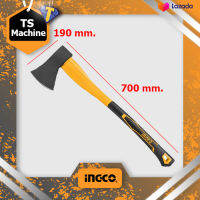 INGCO ขวานด้ามไฟเบอร์ ขนาด 1250 กรัม รุ่น HAX02012508 วัสดุ Carbon Steel ผลิตโดยการขึ้นรูปของเหล็กโดยใช้แรงอัดสูง ทำให้เหล็กมีความแน่น แข็งแรง ทนความร้อน (อิงโก้)