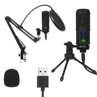 BM-65 Profession Condenser Microphone USB Plug for Laptop Computer cket Stand Gaming Stream Mic Live Broadcast Radio K