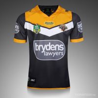 ✒♠ NRL 2017 West Tiger Olive Jersey S - 2XL West tiger Rugby jerseys