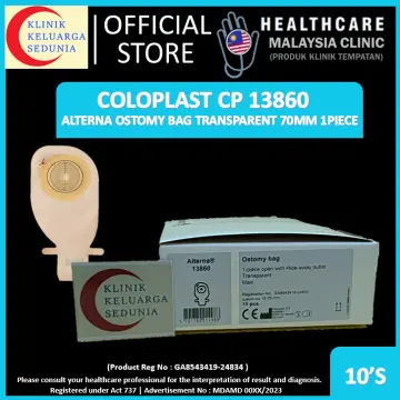 10 pcs] Brava Coloplast Alterna 13860 Ostomy Bag 1 Piece OPen