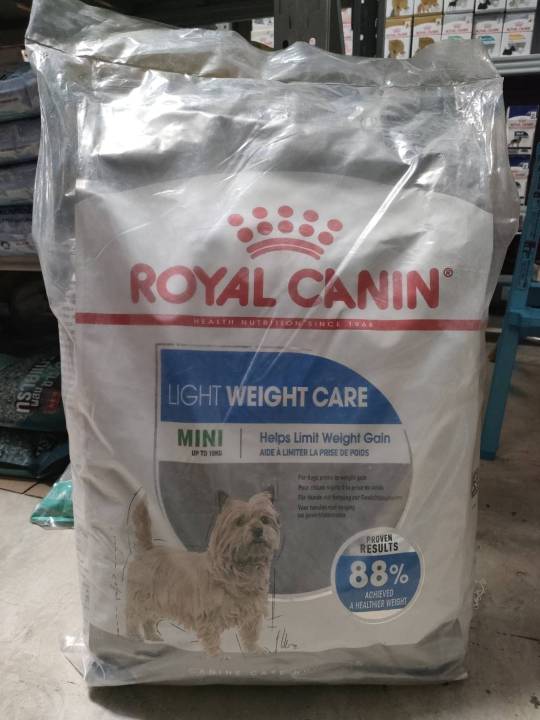 royal-canin-mini-light-weight-care-อาหารสุนัข-รอยัล-คานิน-อาหารสุนัขเล็ก-แบบเม็ด-สุนัขโตพันธุ์เล็กอ้วนง่าย-8กก