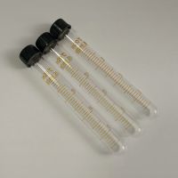 10Pcs/Lot 20ml Screw Top Graduated Glass Test Tubes Screw Caps With Silicon Rubber Liners Centrifuge Tube Autoclavable