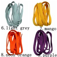 120-140CM Long Polyester Flat Boot Laces Shoelaces 8mm Wide for Casual Sport Shoes Sneaker Various Colors