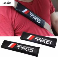 (Ssklo) 2ชิ้น/เซ็ตที่นั่งไฟเบอร์คาร์บอนเข็มขัดแผ่นรองไหล่สำหรับ Trd M-51