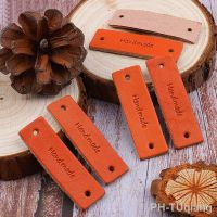 【LZ】♘♠  Handmade Couro Tags para Roupas DIY Acessórios para Presente Artesanato Etiqueta para Roupas 5PCs