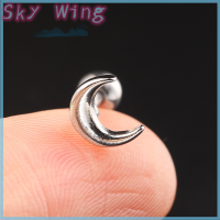 Sky Wing 1ชิ้นต่างหูเพทายสำหรับผู้หญิงหูเล็บกระดูกอ่อนต่างหูเกลียวแกนต่างหูเครื่องประดับร่างกายของขวัญ