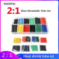 2:1 Waterproof Pipe Sleeve Polyolefin Shrinking Assorted Heat Shrink Tube Wire Cable Insulated Sleeving Tubing Set Electrical Circuitry Parts