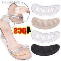 ☂❁ 4pcs Silicone Pads for Womens Shoes Anti-Slip Forefoot Insert Pad Heel Liner Gel Insoles for Heels Sandals Slippers Foot Pads