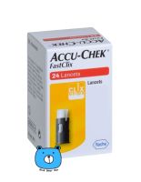 Accu-Chek FastClix 24 Lancets แอคคิว-เช็ค ฟาสคลิก เข็มเจาะเลือดตรวจน้ำตาล 6 กระเปาะ (24 ชิ้น) [1 กล่อง]