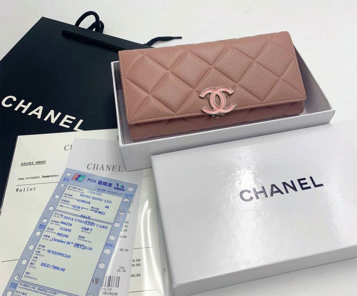 กระเป๋าสตางค์-กระเป๋าถือ-ชาแนล-chanel-ขนาดเพียง-8นิ้ว-สำหรับผู้หญิง