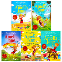 Amelia Jane Series 5 copies of naughty Amelia Jenny English original imported books childrens adventure novels bridge chapters book illustrations Enid Brighton Enid Blyton