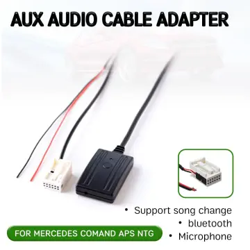 Wirelesso Car Bluetooth 5.0 Module,AUX Microphone Cable Adapter,Radio Stereo  Module for W169 W245 W203 W209 