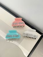 Correct Version MM Diamond Letter Hairpin High Ponytail Hair Accessories Clip Headwear