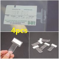 【CW】♛ↂ❇  Car Parking Ticket Clip Fastener Interior Organizer Permit Card Bill Holder Sticker Windscreen Window Stickers