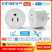 【สะดวก】 BONDA Smart Socket US มาตรฐาน10A/16A AC100-240V Wifi ปลั๊ก Power Outlet Alexa Google Home Voice Control สำหรับ Tuya Smart Life APP