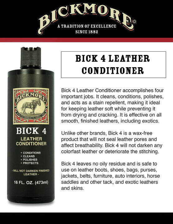 bickmore-bick-4-leather-conditioner-and-leather-cleaner-16-oz-will-not-darken-leather-for-automotive-interiors-colored-and-natural-leather-apparel-furniture-jackets-shoes-bags-amp-all-other-accessorie