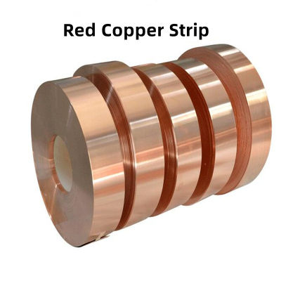 แถบทองแดงสีแดงความบริสุทธิ์สูง 0.1, 0.2 มม. การนำความร้อนไฟฟ้าสูงฟอยล์ทองแดงพื้นแผ่นทองแดงตัดปะเก็นทองแดง-zmcsjqjnfaxv