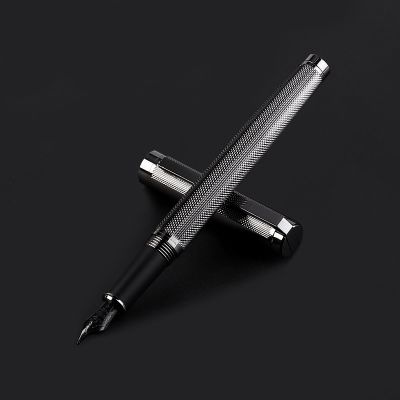 ♗✿∏ High Quality Silver Clip Metal Fountain Pen Office Business Writing Calligraphy Pens Ink Pens Stationery School Supplies 03972