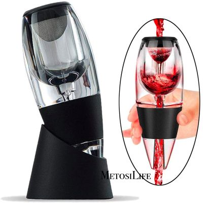 Wine Aerator Decanter Pourer Spout Set With Filters for Purifier Stand Travel Bag Diffuser Air Aerating Strainer