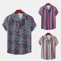 The new independent stand 2022 men Cuba led printing short sleeve shirt