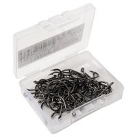 Fishing Barbed [hot]50pcs/lot Hole Steel Mouth Accessories With Carbon Luya Fish Hook Fish Hook High Crooked
