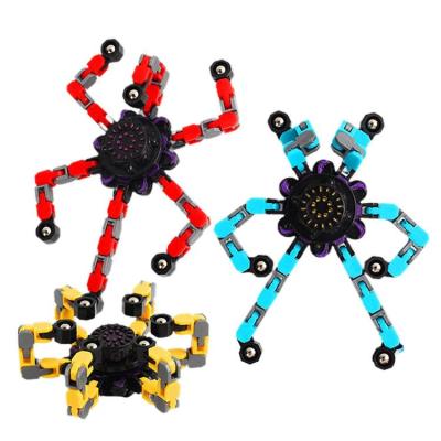 Fingertip Spinning Top Transformable Creative Gyro Toy Kids Fingertip Spin Top Decompression Toys Gifts for Boys on Birthday lovable