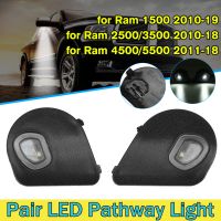 แผ่นเรืองแสงกระจกด้านข้าง LED คู่สำหรับ Dodge Ram 1500 2500 3500 4500 5500 10