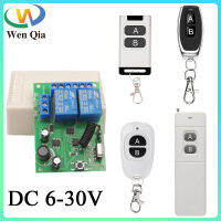 WenQia รีโมทคอนโทรลไร้สาย2CH 6V 12V 24V 30V สำหรับรีเลย์10A ตัวรับสัญญาณระยะไกลสำหรับ DIY/มอเตอร์/ประตู/ไฟ/LED ที่ปิด