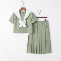 Woman School Uniforms Sexy Collage Student Sailor Party Cosplay Costume Japanese Short Sleeve JK Suit Girls Pleated Skirt